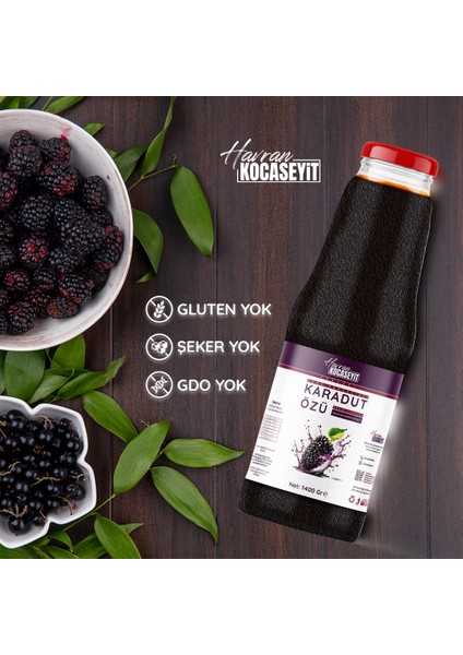 Havran Kocaseyit Tane Parçacıklı Karadut Özü 1,4 kg