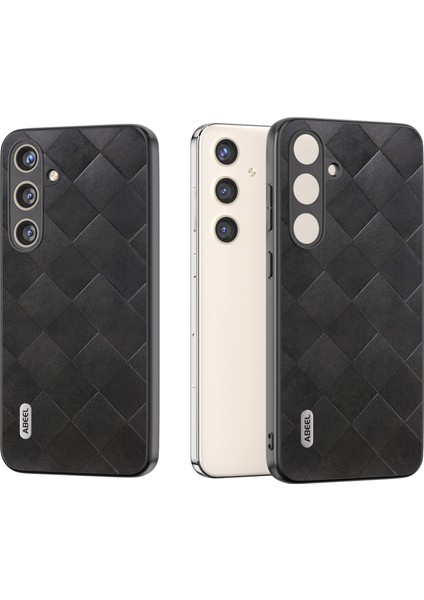 Samsung Galaxy S24+ Izgara Doku Kılıfı Pu Deri+Tpu+Pc Telefon Kapağı (Yurt Dışından)