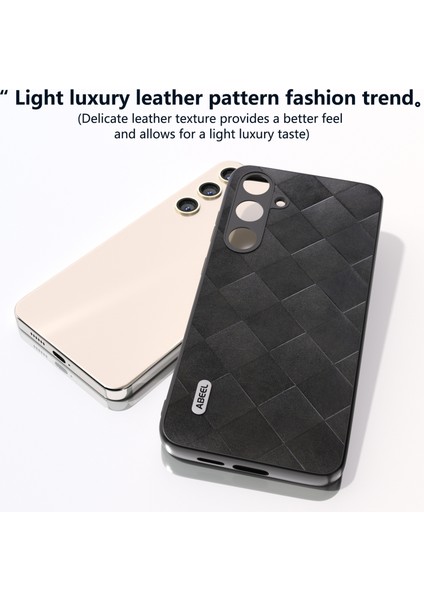 Samsung Galaxy S24+ Izgara Doku Kılıfı Pu Deri+Tpu+Pc Telefon Kapağı (Yurt Dışından)