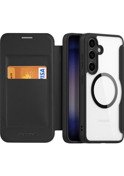 Samsung Galaxy S24+ Kart Yuvası Pu Deri Kapağı (Yurt Dışından)
