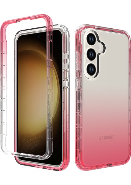 Samsung Galaxy S24+ Drop Karşıtı Pc+ Tpu Temizle Gradent Telefon Koruyucu Kapak (Yurt Dışından)
