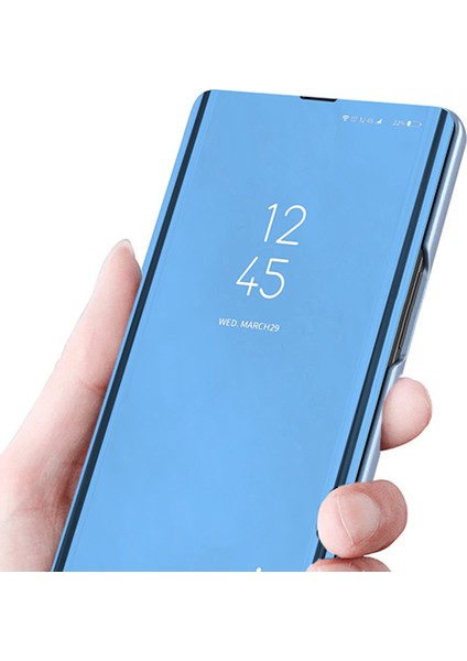 Samsung Galaxy S24+ Deri Stand Telefon Kapağını Görüntüle (Yurt Dışından)