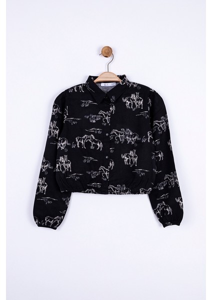 Kız Çocuk Endülüs Gömlek Siyah fiyatları