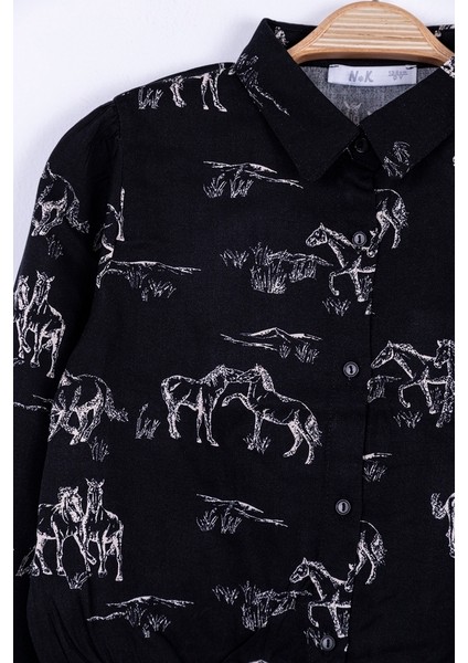 Kız Çocuk Endülüs Gömlek Siyah modelleri