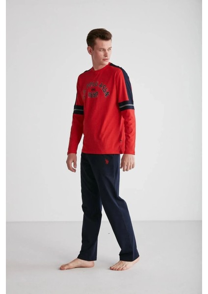 Pamuk Uzun Kol Erkek Pijama Takım 18727
