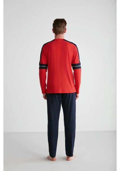 Pamuk Uzun Kol Erkek Pijama Takım 18727