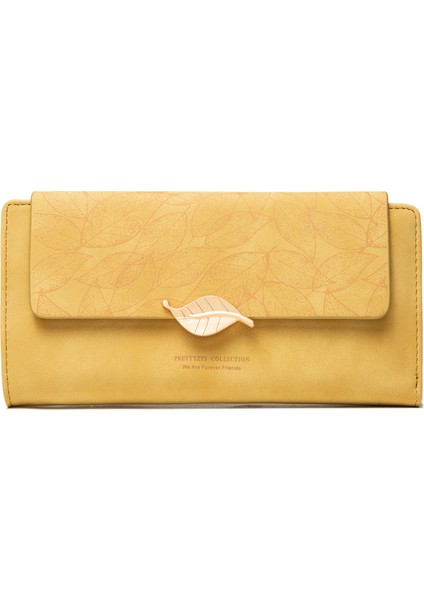 Buzlu Yaprak Tokalı Uzun Cüzdan (Yurt Dışından)