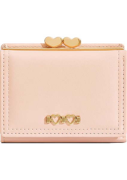 Ağır Sanayi Kısa Üç Katlı Büyük Kapasiteli Kız Çocuk Cüzdanı (Yurt Dışından)