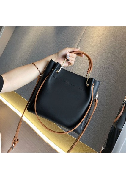 Yüksek Kaliteli Kova Çantası Büyük Kapasiteli Omuz Çapraz Çanta (Yurt Dışından)