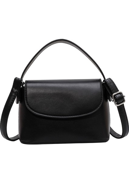 Basit Düz Renk Küçük Kare Çanta Çok Yönlü Omuz Çantası (Yurt Dışından)