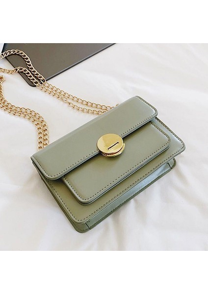 Çok Yönlü Kız Öğrenci Crossbody Çanta Tek Omuz Küçük Kare Çanta (Yurt Dışından)