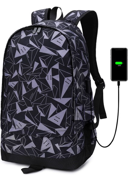 Sırt Çantası Erkek Ortaokul Öğrencisi Okul Çantası Oxford Kumaş Basketbol Çantası Açık Hava Sporları Sırt Çantası Yılan Desenli Kumaş (Yurt Dışından)