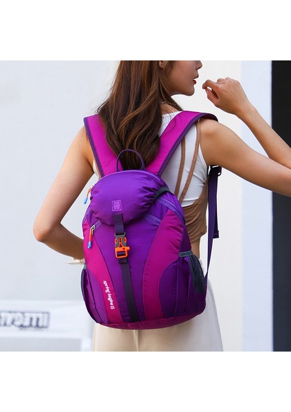 Çift Tarzı Sırt Çantası Rahat Bisiklet Yürüyüş Spor Sırt Çantası Büyük Kapasiteli Su Geçirmez Açık Dağcılık Çantası (Yurt Dışından)