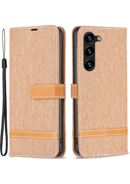 Samsung Galaxy S24+ Kot Cezası Stand Pu Deri Telefon Kapağı (Yurt Dışından)