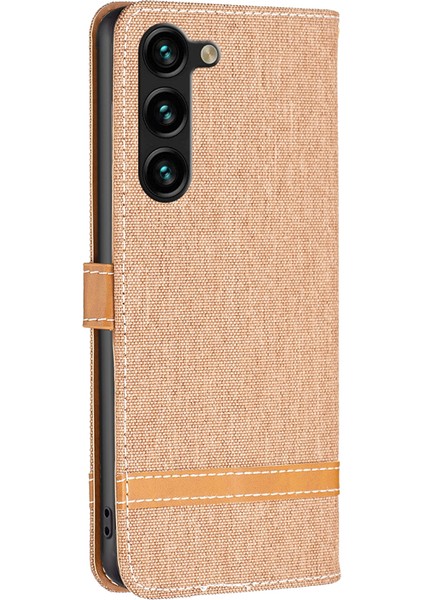 Samsung Galaxy S24+ Kot Cezası Stand Pu Deri Telefon Kapağı (Yurt Dışından)