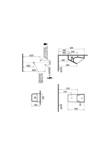 Vitra S20 5461B003-5598 Rim-Ex - Temassız - Arkadan Su Girişli - Beyaz