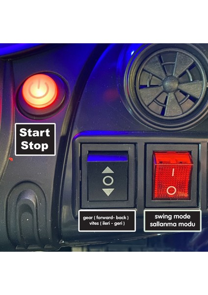 Carisma Akülü Araba Kumandalı 4*2 12 Volt