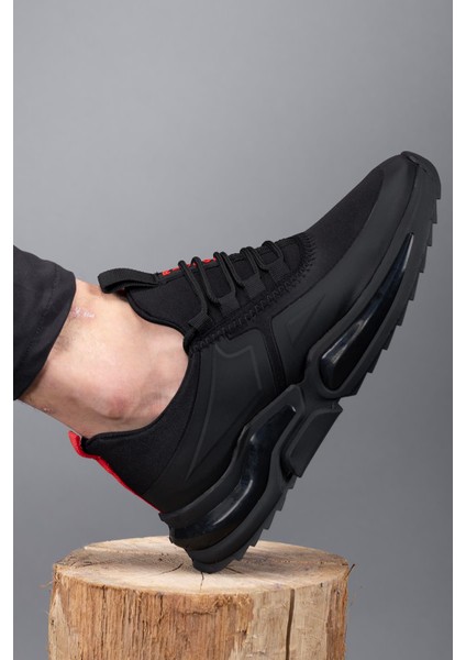 Thranduil Erkek Sneaker 0012836SIYAH Kırmızı