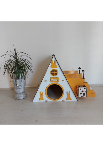 Turuncu Bungalov Tavşan Evi, Bungalov Tavşan Yuvası, Tavşan Evi, Tavşan Yuvası, Tavşan Oyun Alanı fiyatları