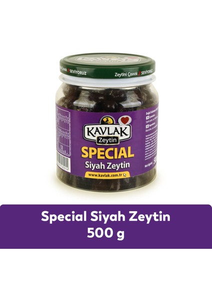 Kavlak Special Gemlik Siyah Zeytin 500 gr