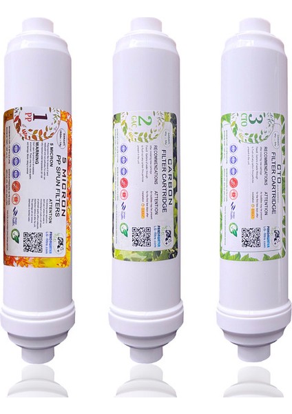 Kapalı Kasa Su Arıtma Cihazı 5li Filtre Seti + 3lü Filtre Seti + 9 Lik Miniral + 7 Deresek + Tee