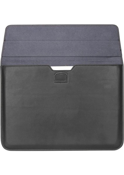 Macbook Pro Air 13 M1-M2 2020/2022 A2179-A2337-A2338-A2251-A2159-A1989-A1708 Deri Mıknatıslı Stantlı Çanta