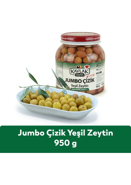 Kavlak Zeytin Kavlak Jumbo Edremit Çizik 950 Gr