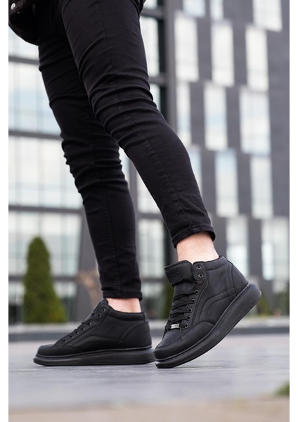 097 Siyah Renk Siyah Tabanlı Erkek Günlük Ayakkabı