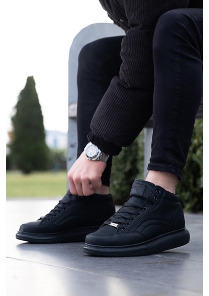 097 Siyah Renk Siyah Tabanlı Erkek Günlük Ayakkabı fiyatları