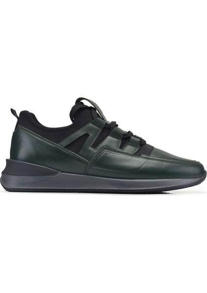 Yeşil Bağcıklı Erkek Sneaker -95712-