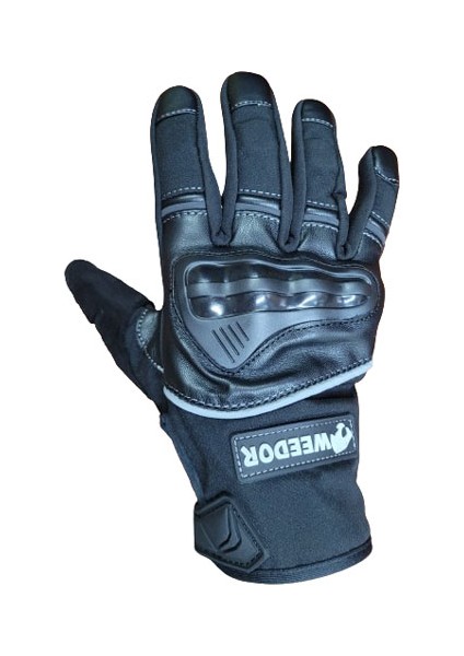 Softshell Motosiklet Eldiveni Siyah
