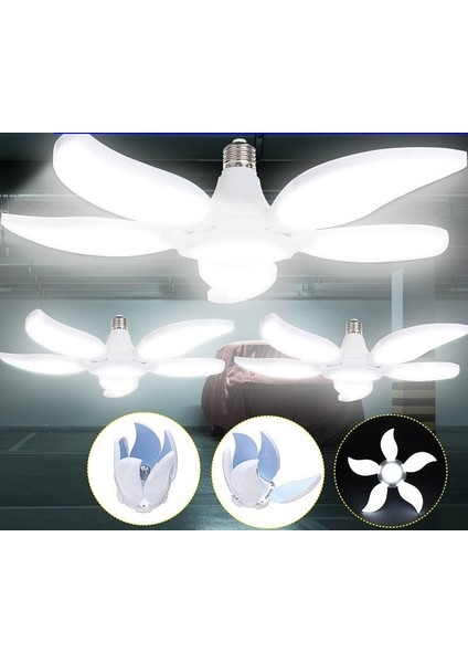 36W Pervane Mango Çiçek LED Ampül- E27- 3240 Lümen- Gün Işık Let Ampul