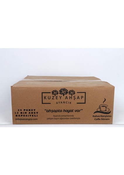 Ahşap Çay Kahve Karıştırıcı 24 x 500 Adet
