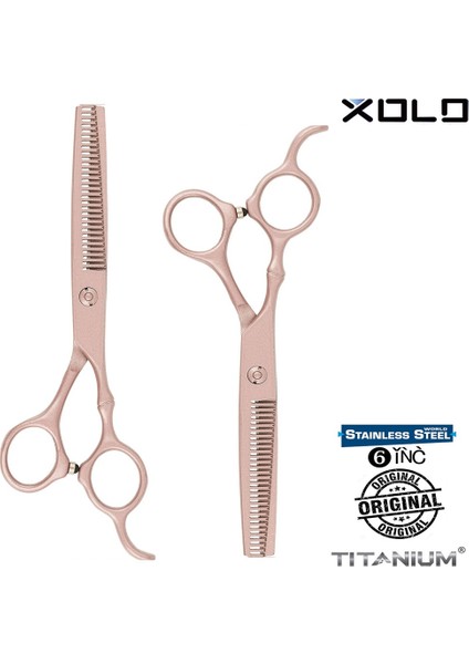 Titanium Deri Çantalı Mat Makas Seti Rose Red Saç Kesim Makas Seti Profesyonel Salon
