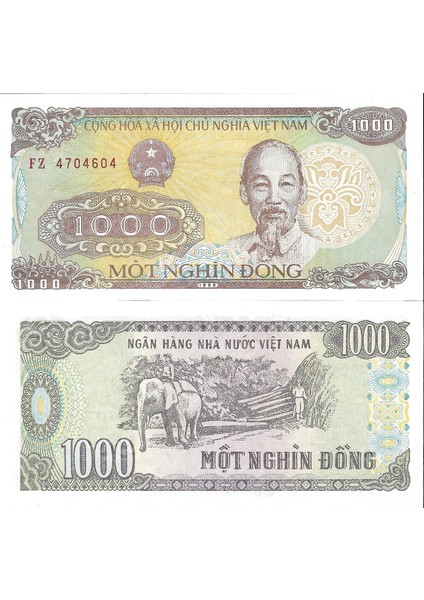 Viet Nam 1000 Dong Yabancı Kağıt Para Çil (Unc) Koleksiyon Para