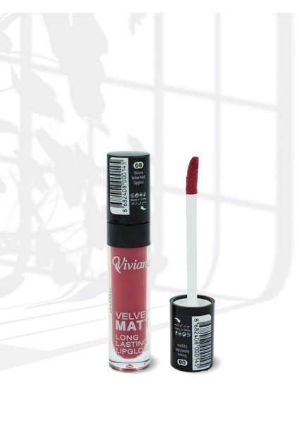 Velvet Matt Long Lasting Lipgloss 08