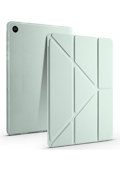 Galaxy Tab A9 8.7 Uyumlu Kılıf Kalem Bölmeli Standlı Uyku Modlu Kapaklı Tablet Kılıfı