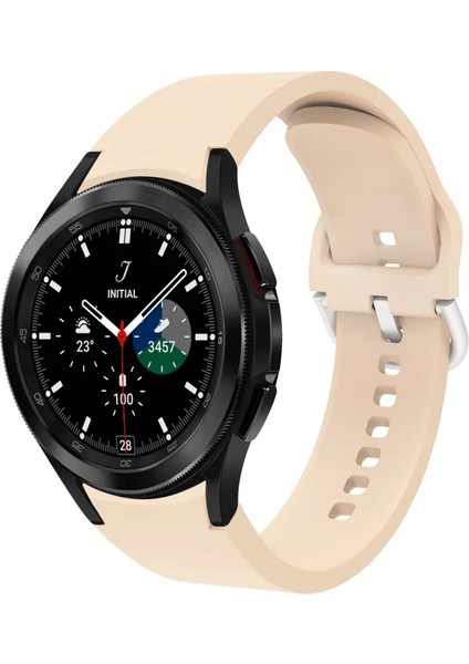 Samsung Galaxy Watch 4 5 Pro 6 40 42 43 44 45 46 47 mm Uyumlu Kavisli Tasarım Silikon Kordon