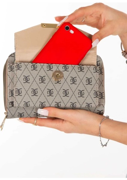 NP285 Kadın ,desenli Telefon Bölmeli Çapraz Askılı Omuz Çantası fiyatları