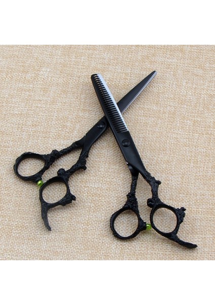 Tarzı Ayarla 6 ''siyah Ejderha Saç Ors Japon Saç Kesimi Makası Jilet Kuaförlük Ors Berber Saç Kesme Makinesi Çocuklar Için Berber Ors (Yurt Dışından)