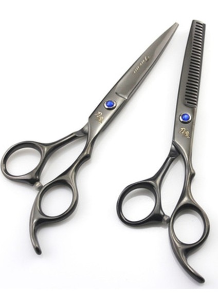 Siyah Inceltme Tarzı 6 "saç Kesme Veya Tg Makası Paslanmaz Çelik Pro Salon Berber Makası Kuaförlük Seti Salon Şekillendirici Saç Kesimi Araçları (Yurt Dışından)