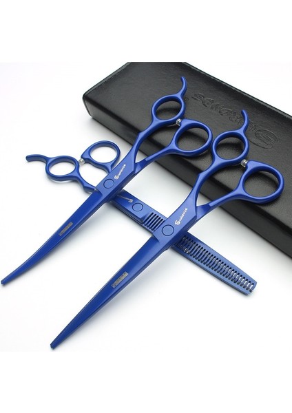 7 Inç Kavisli Stil Sharonds 7.0 Inç Japonya Saç Ors Siyah Berber Dükkanı Ors Set Kuaförlük Profesyonel Kesme Seti Saç Veya Aletler (Yurt Dışından) modelleri