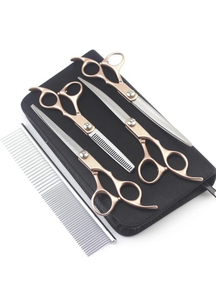 Aşağı Kavisli Stil Altın Saplı Ors Profesyonel Köpek Bakım Kuaförlük Makası Ors Seti Kavisli Ors Kiti Pet Damat Araçları (Yurt Dışından) fiyatları