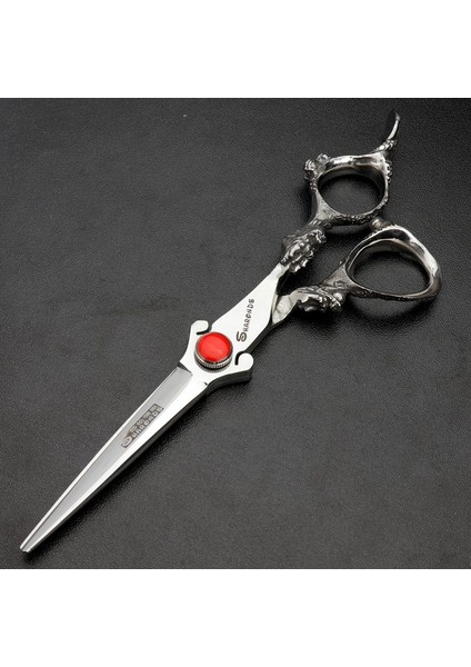 6 Inç Kesim Gümüş Tarzı 5. Airdressing Berber Ors Profesyonel Berber Oraircut Salon Kesme Makası Seti Tg (Yurt Dışından)