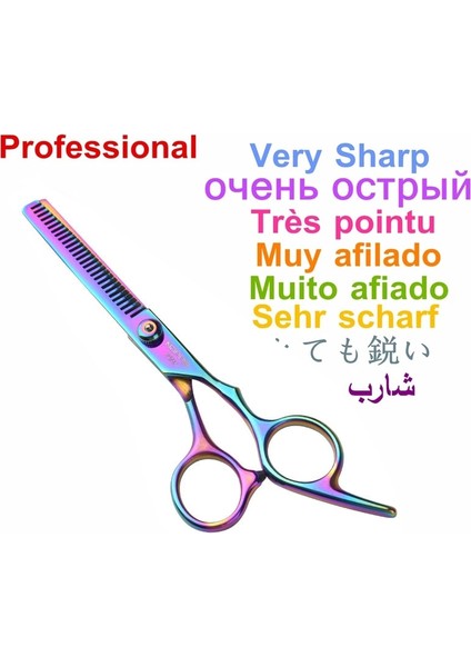 Siyah Inceltme Tarzı Profesyonel Çok Renkli Paslanmaz Çelik Kuaförlük Veya Saç Kesimi Kesme Makası Cut Tg Berber Makas Ors (Yurt Dışından) fırsatları