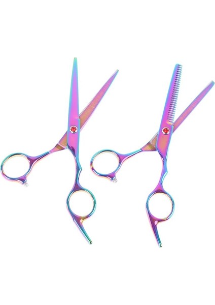 Inceltme Makası Stili 1 Adet Profesyonel Gökkuşağı Kesim Saç Ors Set Kesme Makası Tg Berber Veya Kuaför Ors (Yurt Dışından) fırsatları