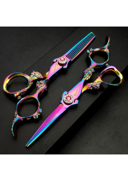 6 Inç Ince Siyah Stil 5. Airdressing Berber Ors Profesyonel Berber Oraircut Salon Kesme Makası Seti Tg (Yurt Dışından)