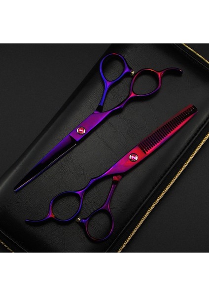 Inceltme Tarzı Profesyonel Japaurple Solak 6 '' Saç Kesme Berber Makas Saç Kesimi Tg Makası Kuaförlük Ors (Yurt Dışından) modelleri