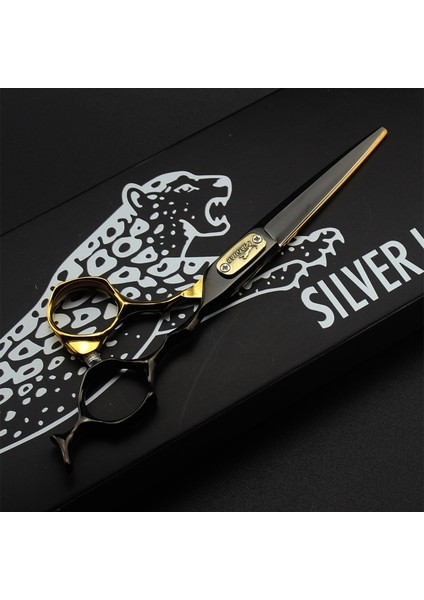 Siyah Altın Düz Stil Profesyonel Berber Araçları Orijinal Kutusu Jaguar 6.0 Inç Kuaförlük Ors Alman Kara Panter Düz Saç Kesme Ors (Yurt Dışından)