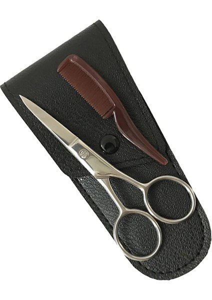 Siyah Stil 1 Takım Bıyık Kaş Düzeltici Erkekler Sakal Veya Paslanmaz Çelik Kesme Kesici Bakım Accessary Ors Saklama Çantası ile Tarak Kiti (Yurt Dışından)